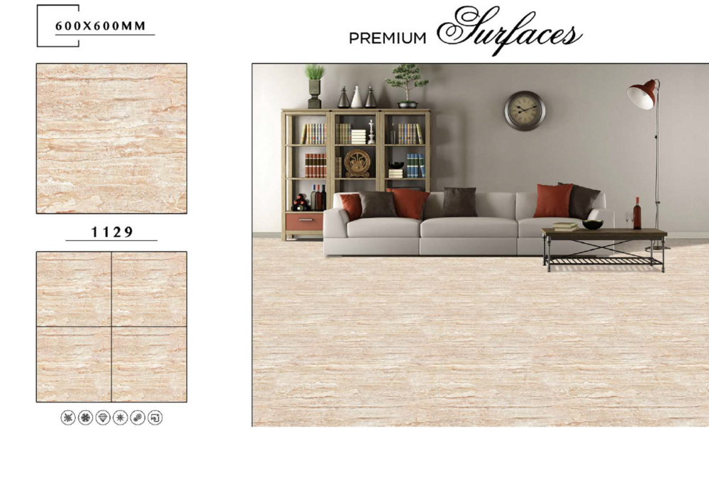 Floor Cladding Tiles - Color: White