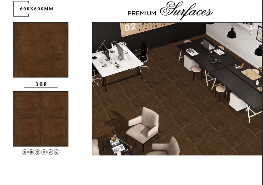 Stone-look tile