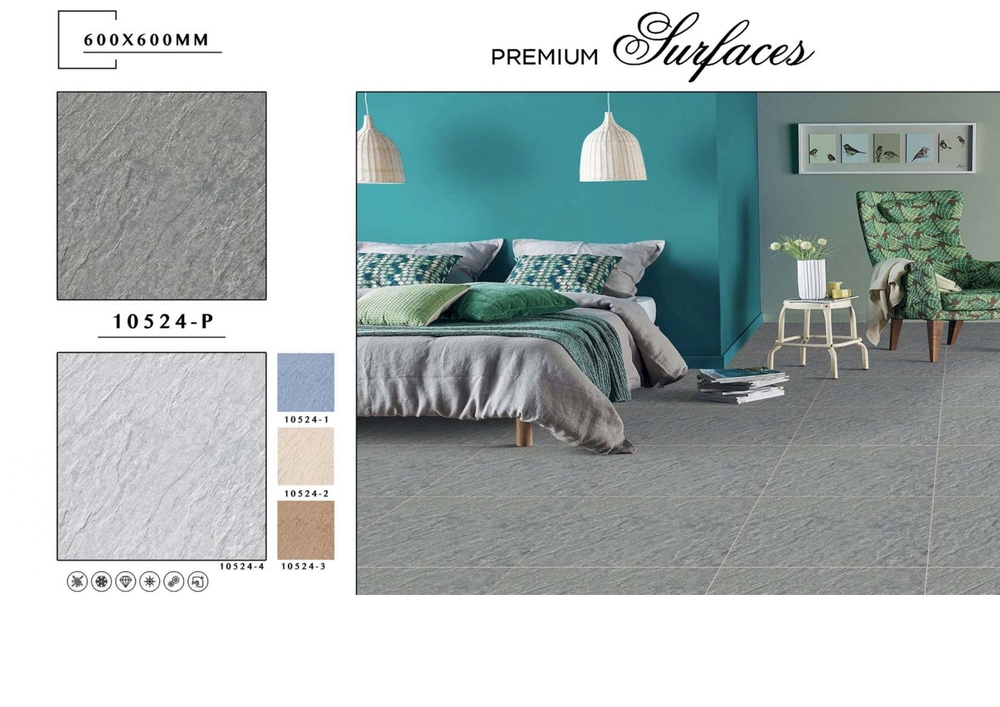 Scratch-resistant tile