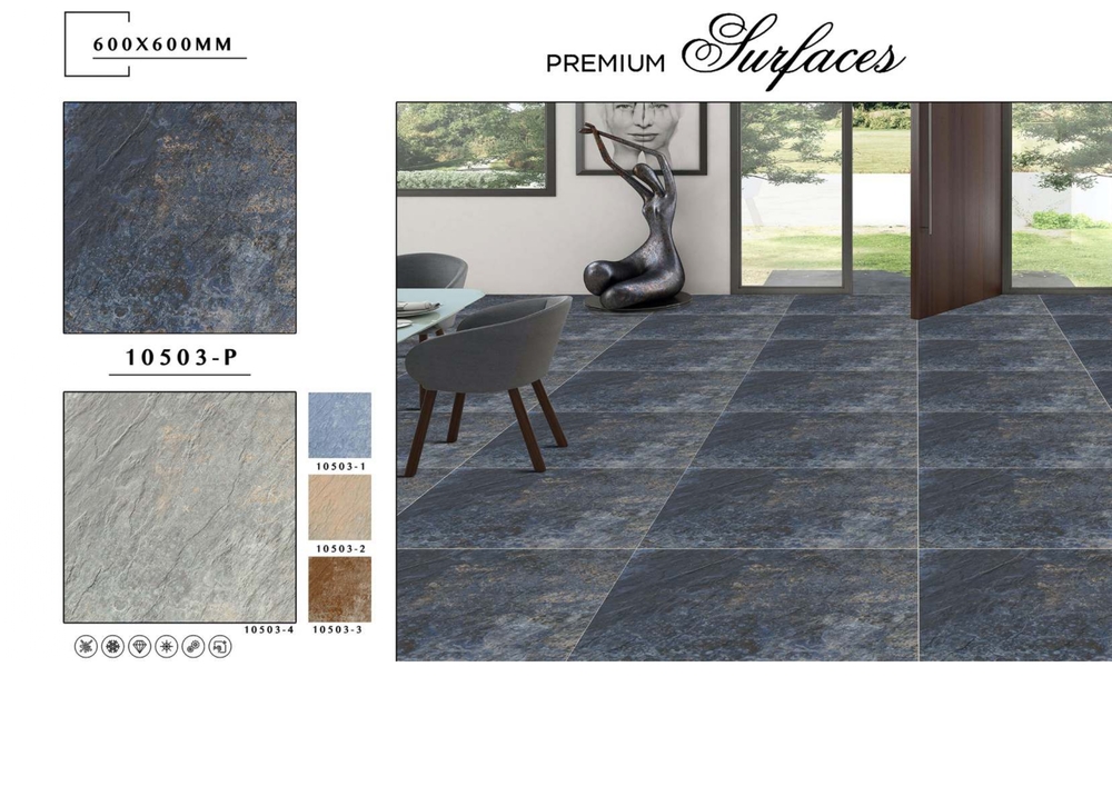 Scratch-resistant tile