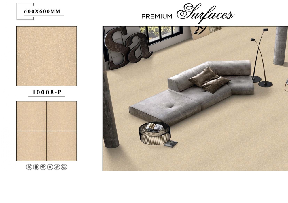 Scratch-resistant tile