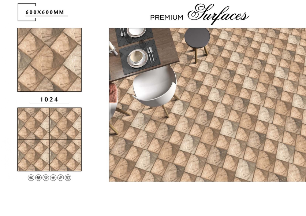 Slip-resistant Tile - Material: Ceramic
