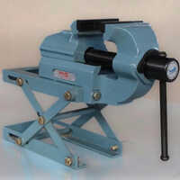 Height Adjustable Stand Bench Vice 5 Inch Jaw - Features: Rust Proof