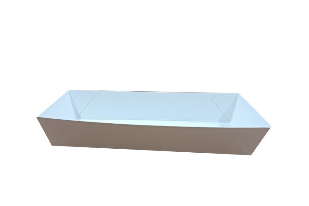 500ml Paper Serving Trays - Color: White