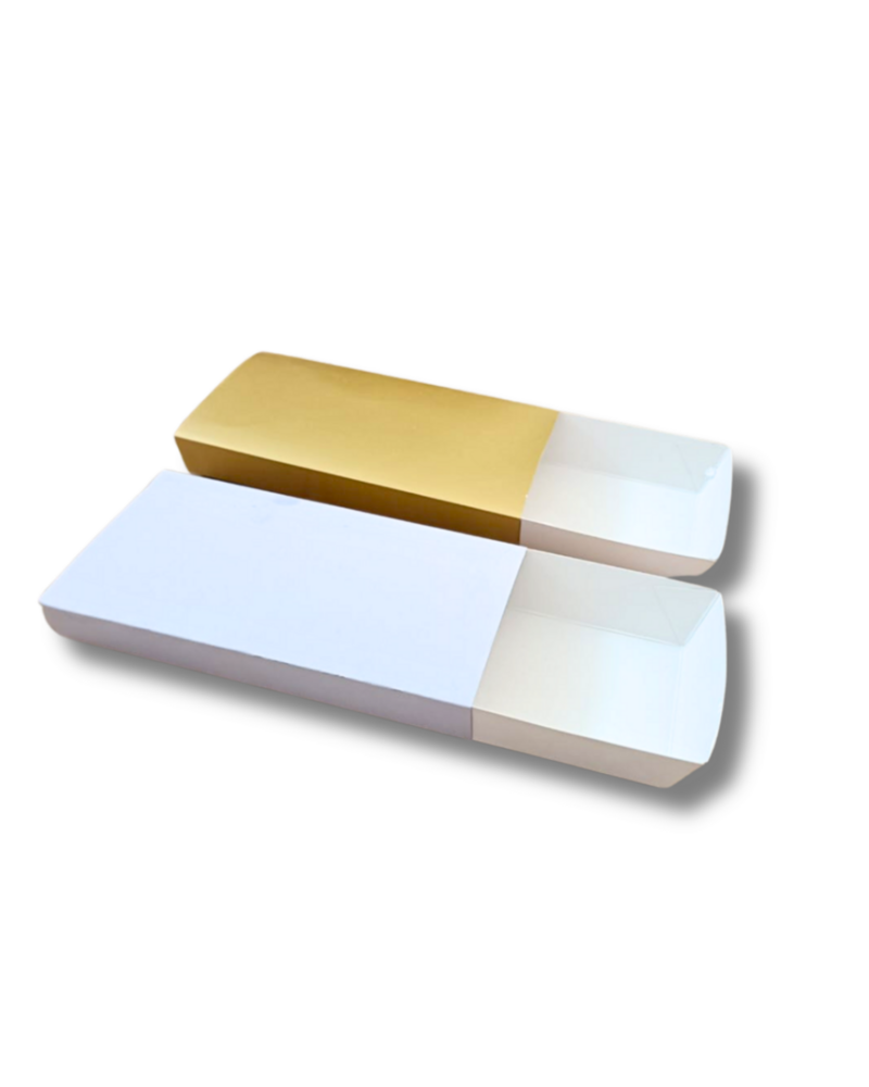 500ml Paper Serving Trays - Color: White