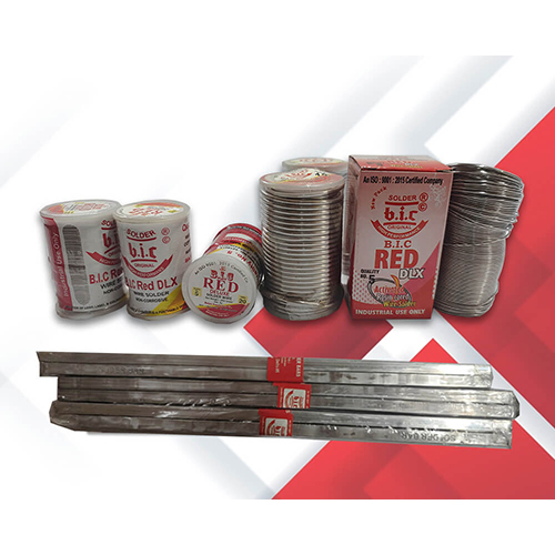 B.I.C 40-60 Red Dlx Solder Wire And Solder Bars - Color: Silver