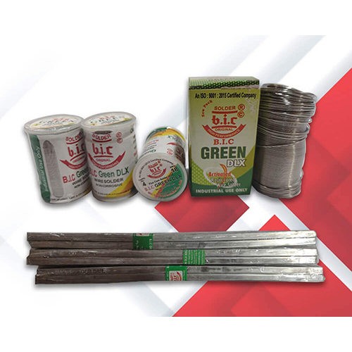 B.I.C 45-55 Green Dlx Solder Wire And Solder Bars - Color: Silver