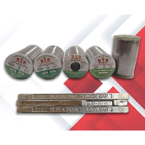 B.I.C 60-40 Resin Core Solder Wire And Solder Bars - Color: Silver