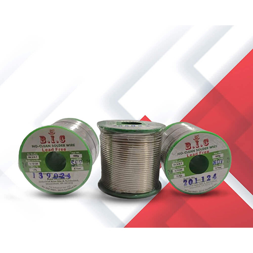 B.I.C Lead-Free No Clean Solder Wire - Color: Silver