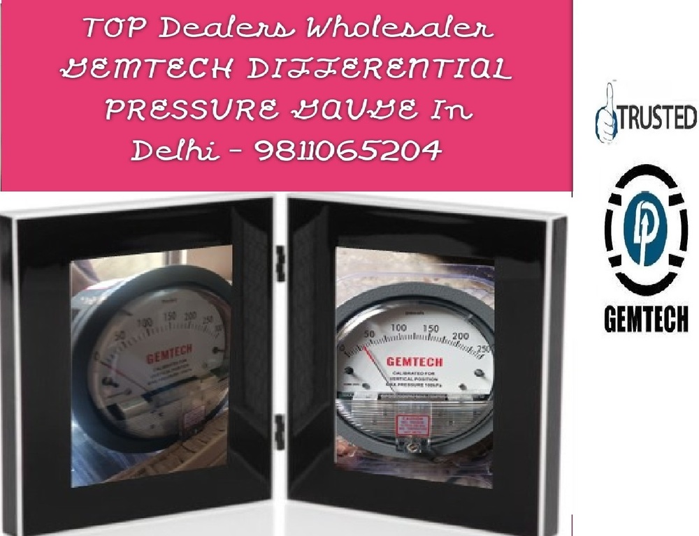 Popular Cities GEMTECH - Differential Pressure Gauge Wholesalers by Thiruvananthapuram