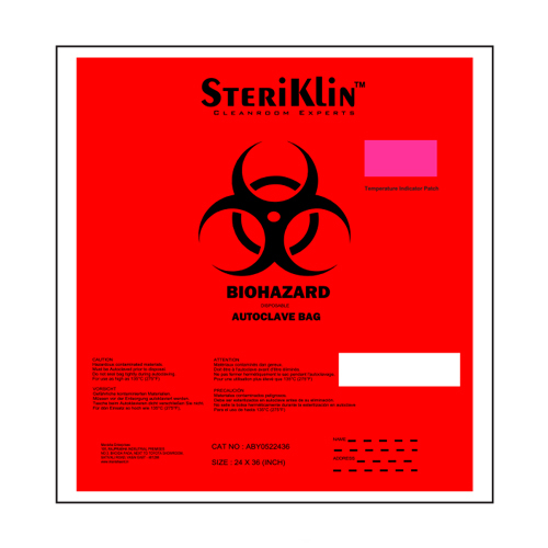 Autoclave Biohazard And Decontamination Red Bag - Feature: Embossing