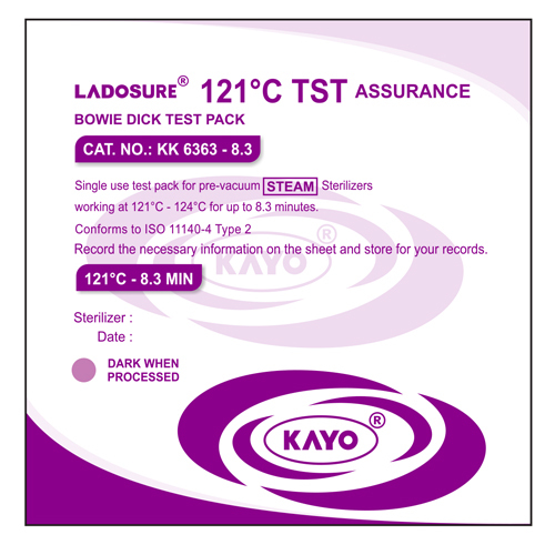 Ladosure 121I? C Tst Assurance Bowie Dick Test Pack - Color: White