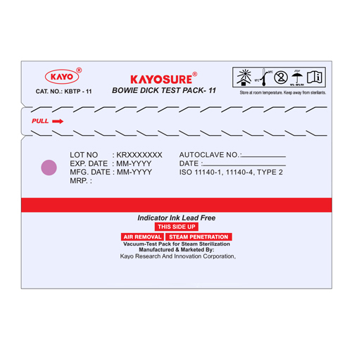 Kayosure Bowie Dick Test Pack-11 - Color: Multicolor