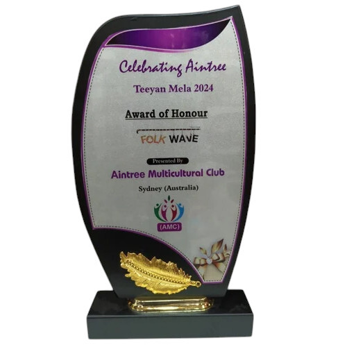 Wooden Aintree Multicultural Club Honour Award