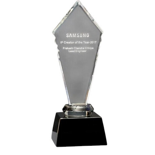 Acrylic Samsung Award Trophies - Size: 9 Inch