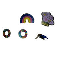 Metal Lapel Pin - Color: Multi Colour