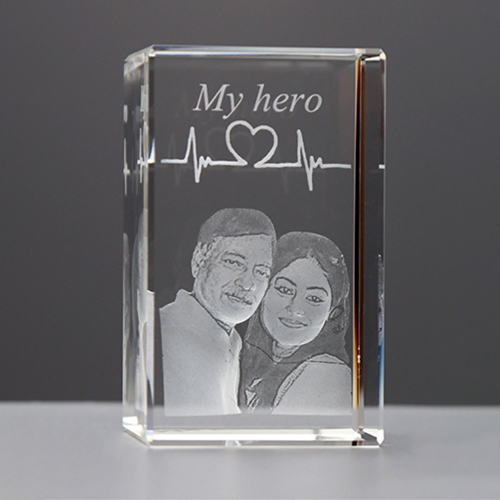 4x4x6cm 3D Crystal Cube
