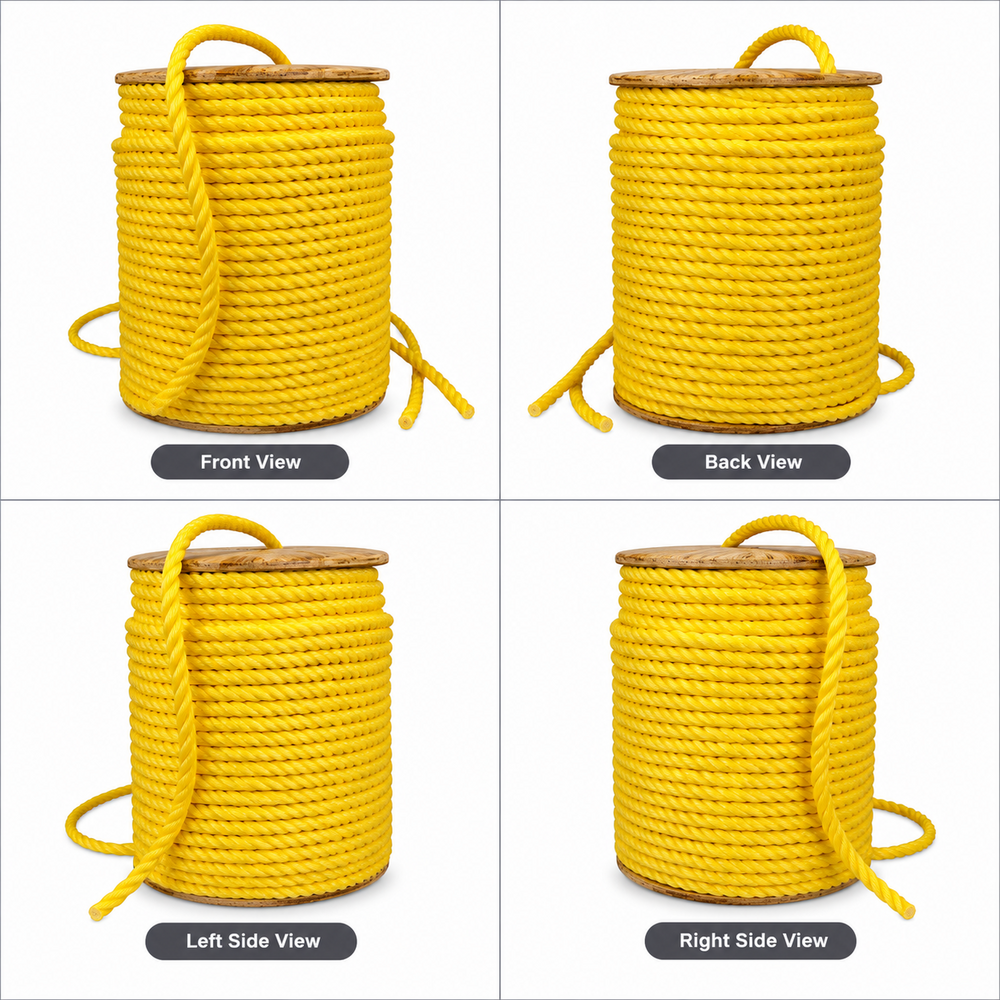 8Mm Yellow Polypropylene Ropes - Application: Commercial