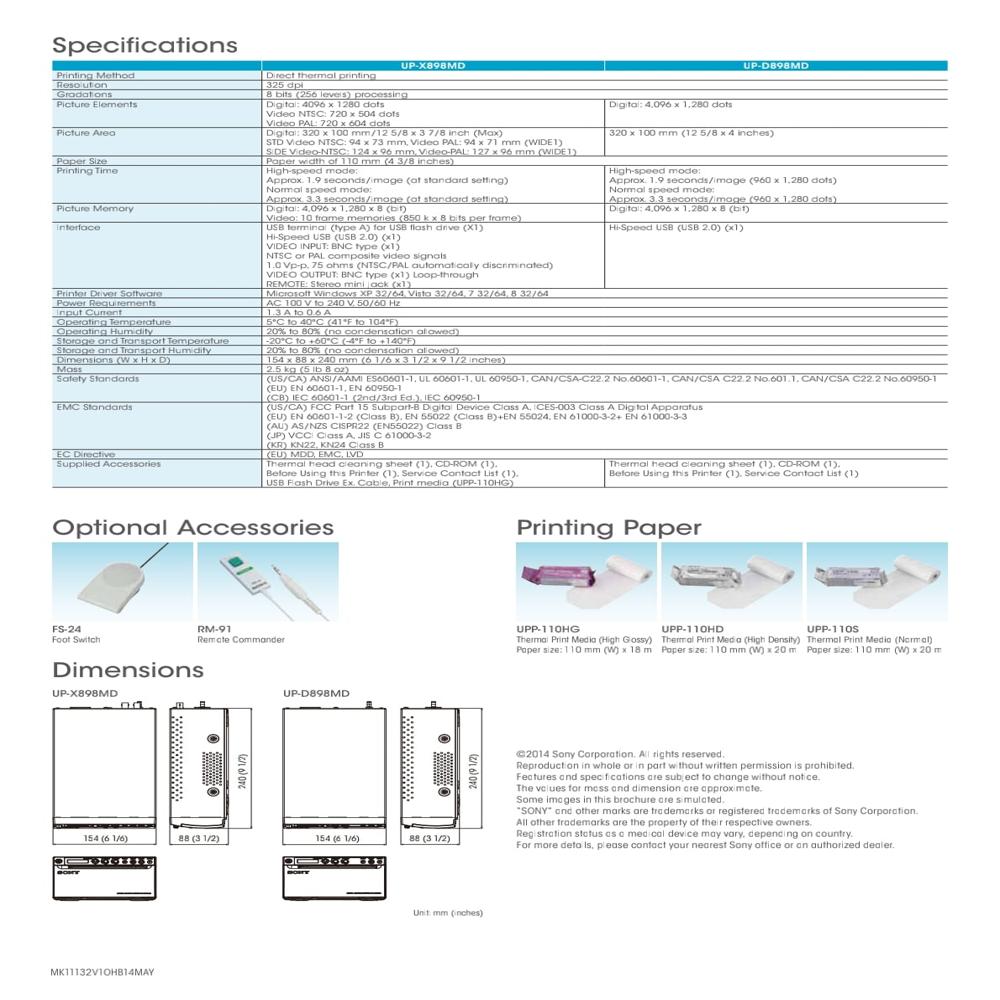 Ultrasound Sony Printer