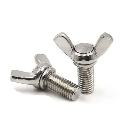 Mild Steel Wing Bolt - Color: Silver