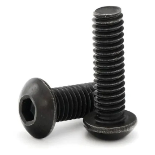 7 Inch High Tensile Button Heads Screw - Color: Black