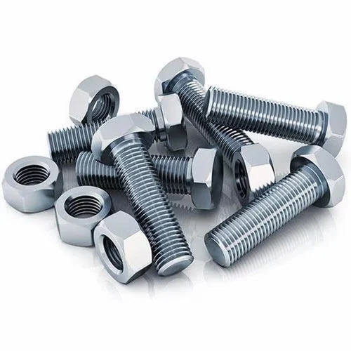 Ms Gi Plated Nut Bolt - Color: Silver