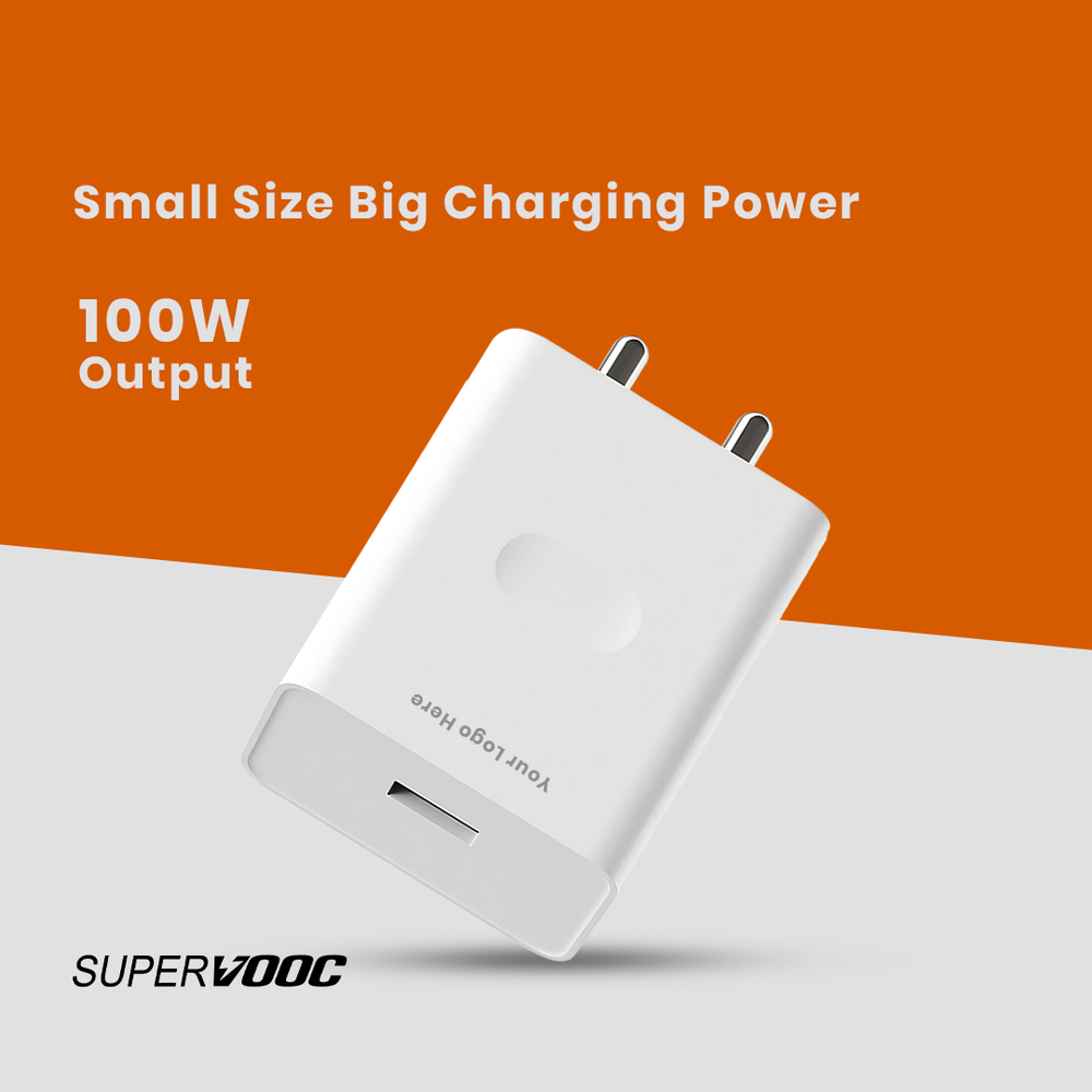 100W Super VOOC Fast Charger USB Wall Adapter for Realme & Android Devices (C 122)