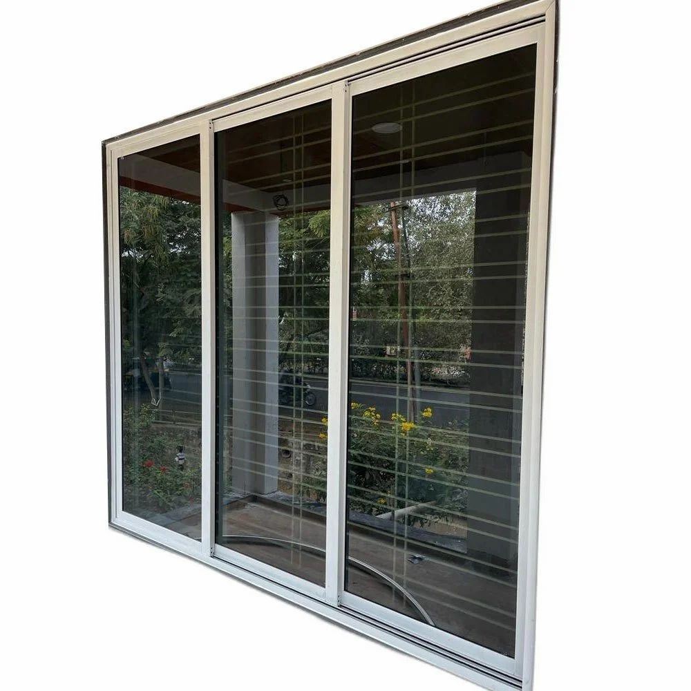 Aluminium Three Track Window - Application: Home/villa