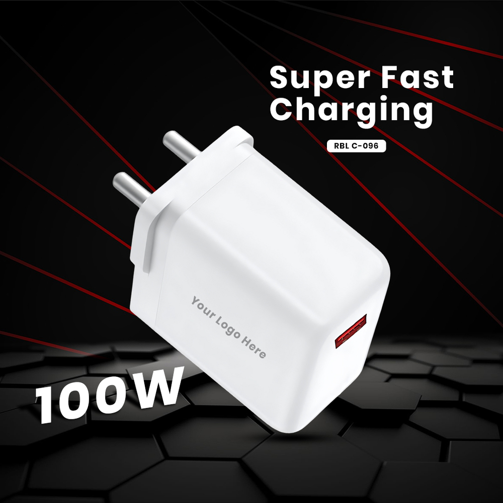 100W USB Fast Charger Adapter  High-Speed Charging for Laptops, Phones & Tablets (C 096)