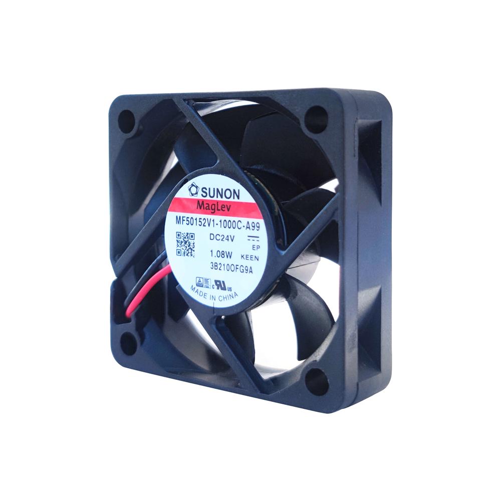 SUNON MF50152V1-1000C-A99 50*50*15mm 24VDC 1.08W 6100RPM 17CFM Ball Bearing Cabinet Axial Cooling Fan
