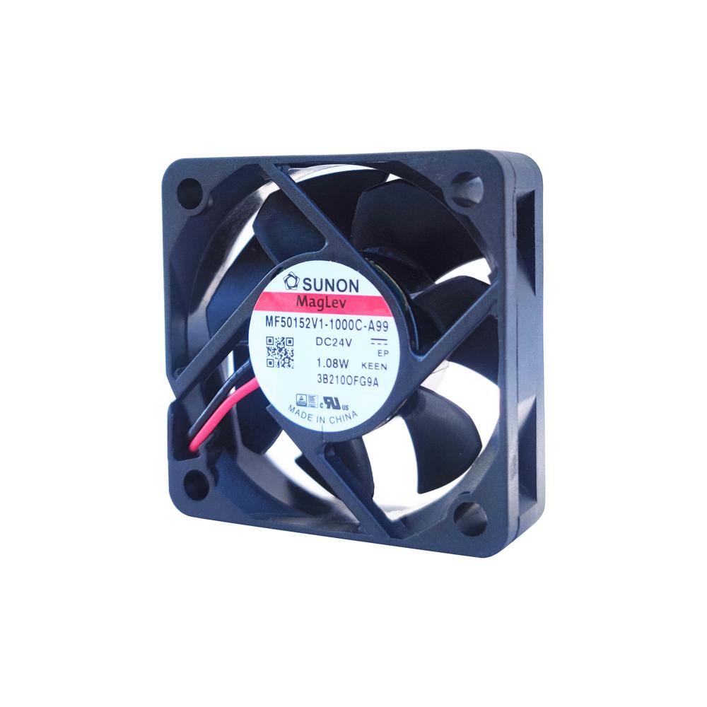 SUNON MF50152V1-1000C-A99 50*50*15mm 24VDC 1.08W 6100RPM 17CFM Ball Bearing Cabinet Axial Cooling Fan