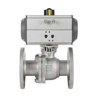 PNEUMATIC ACTUATOR OPERATE 3 PICS 2 PICS BALL VALVE FLANGEND BODY SS304, SS316, WCB, CI, CS, CLASS