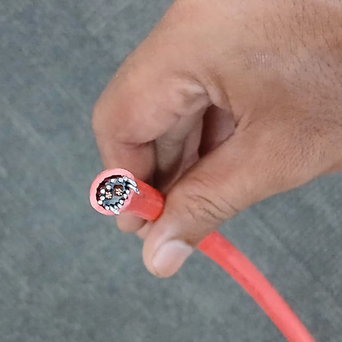 15Mm Polycab 2 Core Armoured Fireless Cable - Color: Red