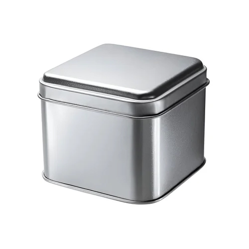 Metal Watches Tin Container - Color: Silver