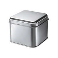 Metal Watches Tin Container - Color: Silver