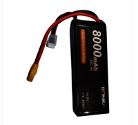 Bonka 14.8V 8000mAh LiPo Battery High-Capacity 25C 4S Lithium Polymer Battery For Demanding RC Applications -