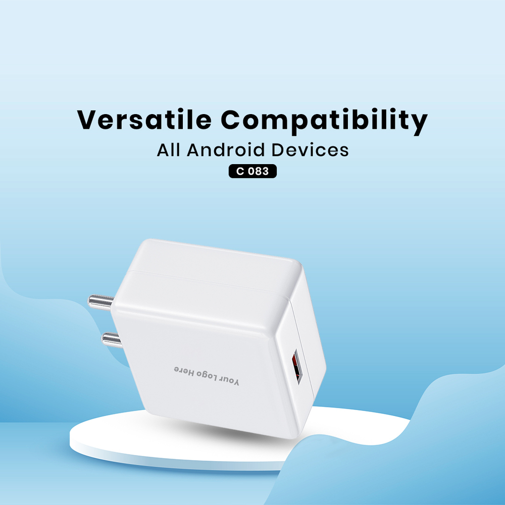 Battery Charger - Plastic Body, Black Color | Reliable Power Source For All Your Electronic Devices