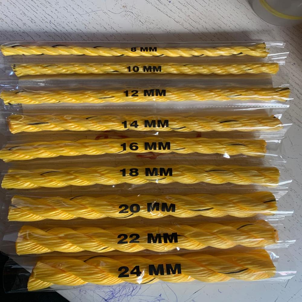 Polypropylene Rope Isi Quality - Color: Yellow