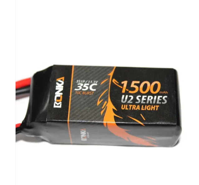 Bonka 11.1V 1500mAh 35C 3S LiPo Battery High-Performance Lithium Polymer Battery With 35C Discharge Rate For RC Applications