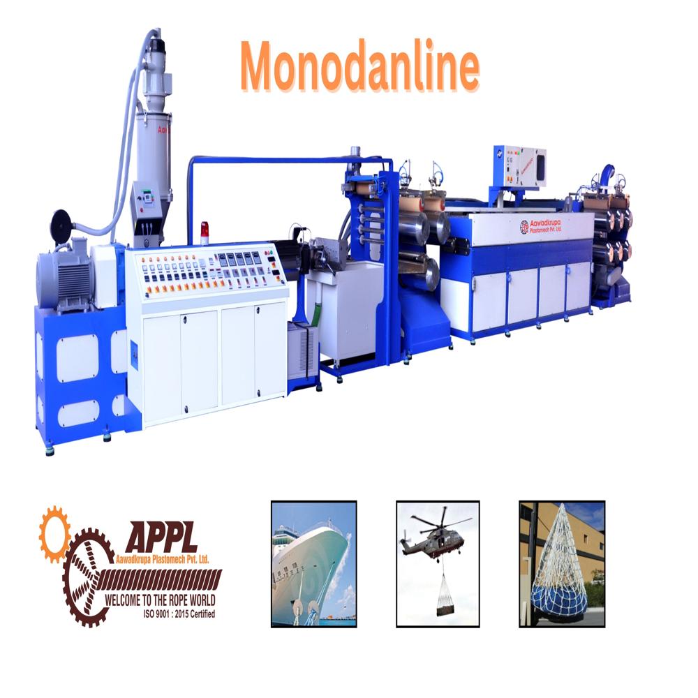 Monofilament Extrusion Line For Making Danline Ropes - Accuracy: 5 %