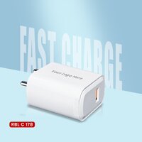 18W USB-A Travel Adapter  Fast Charger for Phones & Gadgets (C 178)