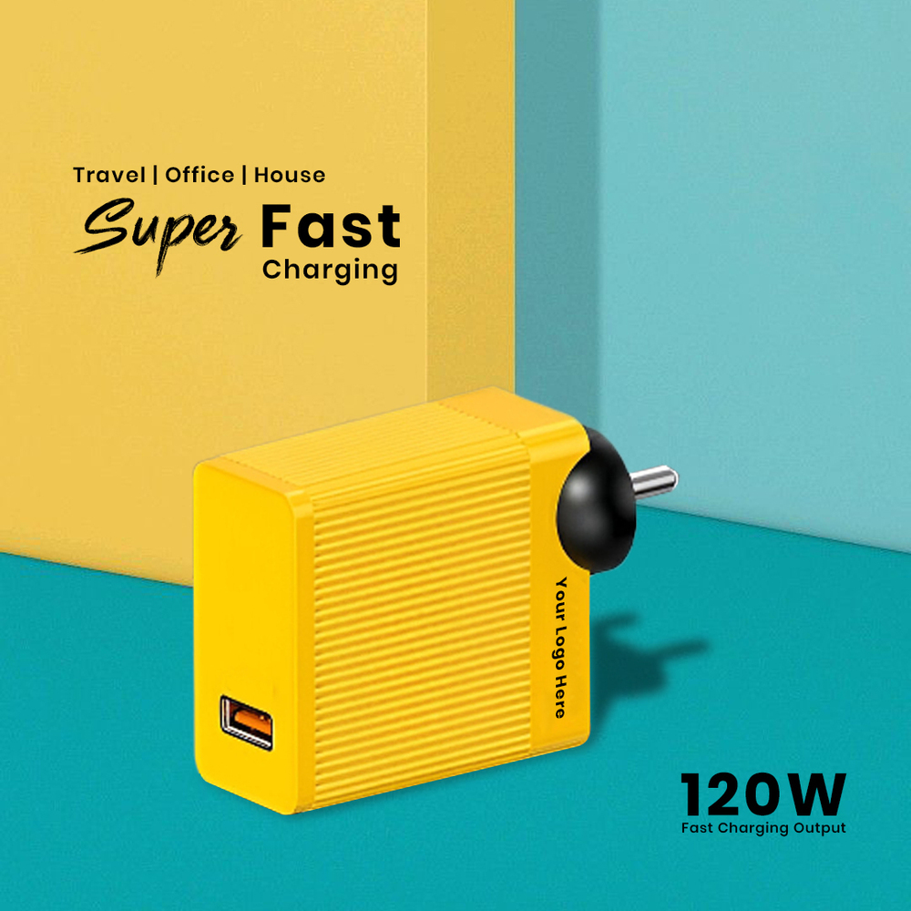 120W USB Charger  High-Speed Charging for Phones & Laptops (C 166)