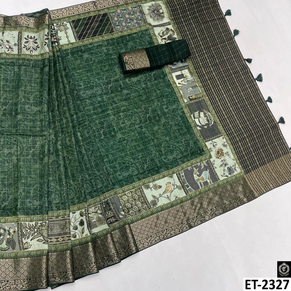 DESIGNER GREEN SAREE