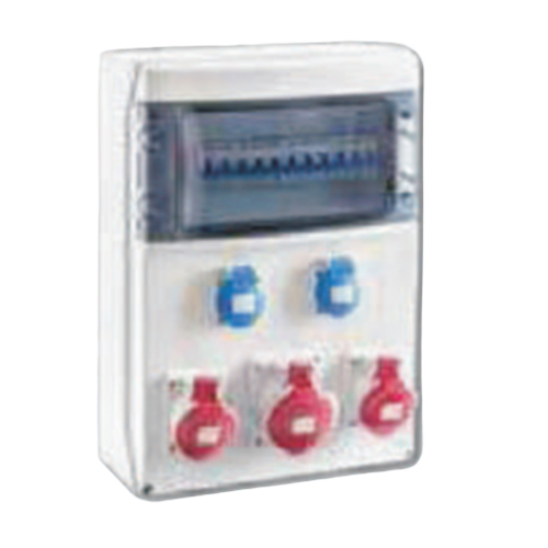 IP 65 Indusstrial Sockets Plain Distribution Box Wired Power Sockets