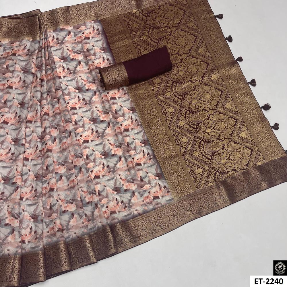 WATERCOLOR ABSTRACT SAREE