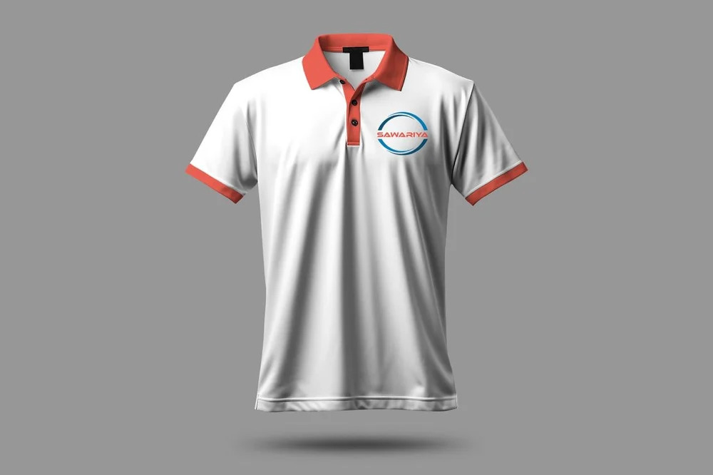 Polyester Polo Neck T Shirt