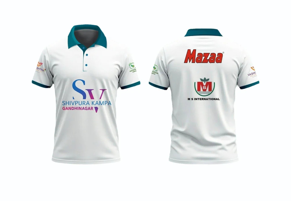 Polyester Polo Neck T Shirt
