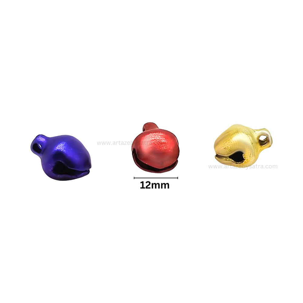 Multicolor Ghungroo | Size : 12mm | Qty : 50pcs | BF281