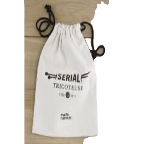 Custom Logo Printed Luxury Cotton Twill Shoe Bag Soft Brushed Gift Drawstring Packaging With Washable Feature - Color: Multiple Options Available