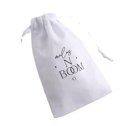 Customized Logo Canvas Cotton Pouch Single or Double String Drawstring Bag BSCI Certified for Shopping or Gift Use